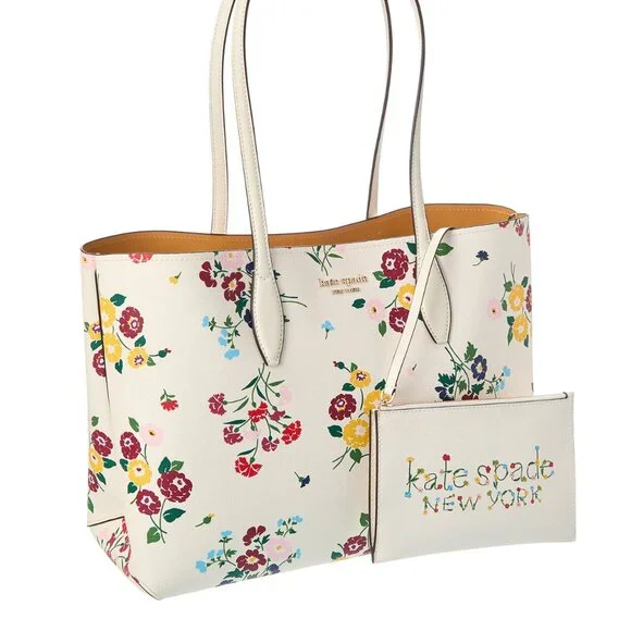 kate spade new york All Day Bouquet Toss Large Tote - Halo White - Picture 3 of 6